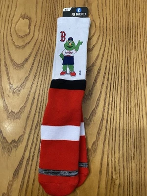 FORBAREFEET RED SOX MENS WALLY CREW SOCKS SIZE LARGE 10-13 NWT - Image 1 of 4