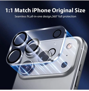 For iPhone 17 16 15 14 13 12 Pro Max Camera Lens Tempered Glass Screen Protector - Picture 1 of 12