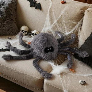 Almohada de felpa suave decorativa con forma de araña de Halloween, linda almohada de felpa - Imagen 1 de 11