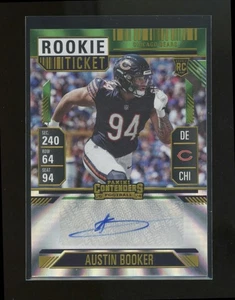 Austin Booker 2024 Panini Contenders Green Laser Autograph Rookie Card #298 - Foto 1 di 2
