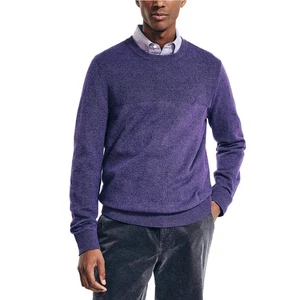 NAUTICA Pullover violett meliert Stretch Baumwolle Regular Fit Rundhals Pullover 2XL - Bild 1 von 3