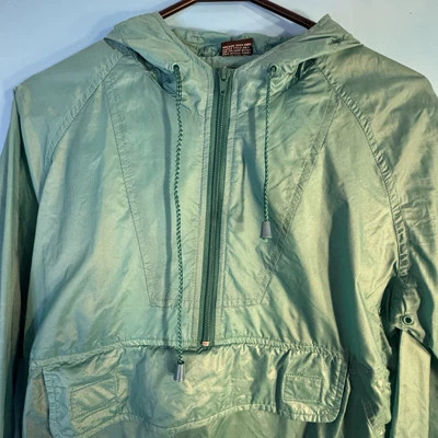 TOTES WEATHER PROTECTORS Women's Quarter Zip Windbreaker Jacket, Size XS Green - Image 1 of 4