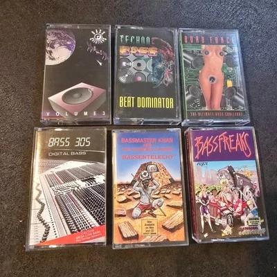 6x 90s Miami Bass Music Cassette Lot  305 Bassfreaks Quad Force Beat Dominator - Image 1 of 4