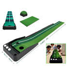 Portable Golf Practice Putting Mat W/ Auto Ball Return Function for Home Office
