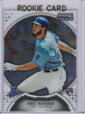 TARJETA DE NOVATO ERIC HOSMER Bowman Sterling 2011 RC Béisbol KC Royals SD Padres! Foto 1 de 2