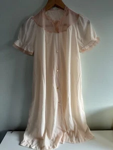 Vintage Lace Pale Pink Nightgown Artemis Small - Picture 1 of 8
