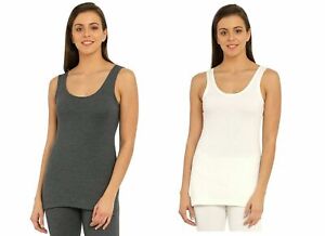 Jockey Women's Cotton Thermal Camisole Off White & Grey S,M,L,XL Size Pack Of 2