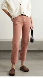 Pantalones de mezclilla RE/DONECHOS años 70 tiro ultra alto estufa pipa en arcilla lavada talla #25 - Imagen 1 de 11