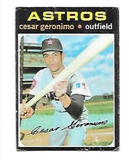 CESAR GERONIMO 1971 TOPPS  #447  VG HOUSTON ASTROS  FREE COMBINED S/H