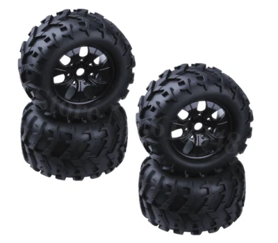 1/8 RC Monstertruck 17 mm Sechskant Räder Reifen Set für Traxxas Summit - Bild 1 von 4