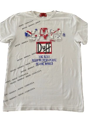 DUFF+T SHIRT +TAGLIA S (16)+BIANCO+THE SIMPSON++ORIGINALE 100% - Imagen 1 de 4