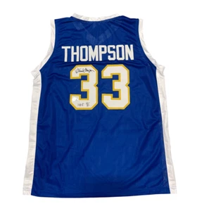 David Thompson Signed Denver Nuggets Custom Jersey w/ HOF 96 Beckett Wit BAS COA - Picture 1 of 3