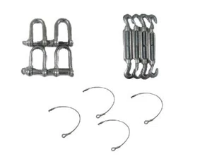 Static Caravan Tie Down Kit (Ground Wire Rope Tether Chain Mobile Home Siting) - Picture 1 of 8