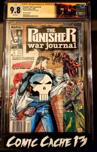 Punisher War Journal 2  Cgc 9.8 NEWSSTAND Signed By Carl Potts Superman Homage  - Bild 1 von 4