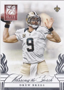 Tarjeta de doble inserción Peyton Manning & Drew Bress 2014 fútbol élite ¡SANTOS BRONCOS! - Imagen 1 de 2