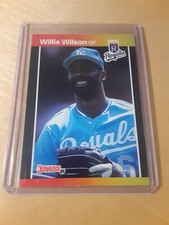 1989 Donruss #120 WILLIE WILSON Kansas City Royals Baseball Card, Outfield. (NM)