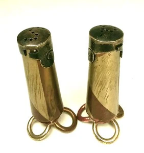 VINTAGE TAXCO MEXICO STERLING SILVER SALT & PEPPER SHAKERS - Picture 1 of 4