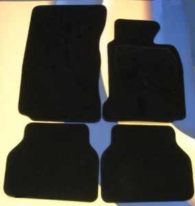 Auto-Fußmatten für BMW E65 7er 2002-2007 getuftet schwarz Velours Teppich + 2x BELÄGE - Bild 1 von 6