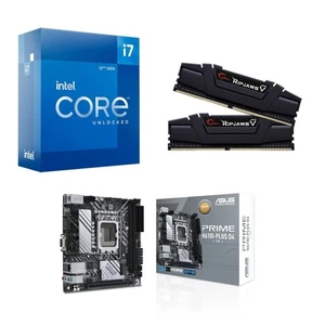 Pacchetto Intel i7 12700K + ASUS H610I-PLUS PRIME D4 Mini ITX + Crucial 16 GB DDR4 - Foto 1 di 6
