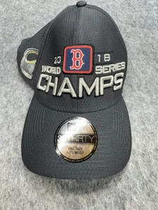 Boston Red Sox 2018 World Series Champs New Era 39THIRTY Cap Black - Picture 1 of 6
