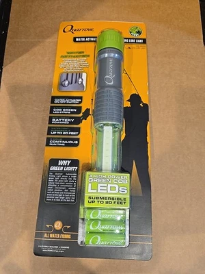 ¡NUEVO! Luz de pesca LED verde 3 alta COB sumergible de 20' activada por agua Quarrow Foto 1 de 2