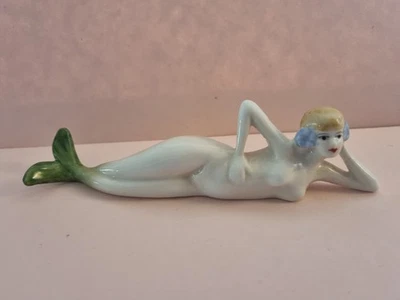 Pretty Art Deco 1920's Style  Porcelain "Mermaid" Bathing Beauty Figure Doll - Image 1 of 4