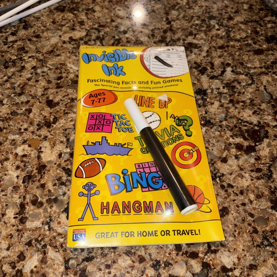 Invisible Ink Yes  Know 7-77 - Paperback By Unknown - Sealed Foto 1 de 2