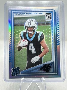 2025 Donruss Tetairoa McMillan Rated Rookie #314 Optic Preview Holo Prizm SP RC - Picture 1 of 9