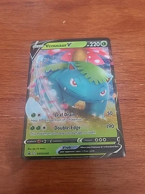 Venusaur V SWSH100 SWSH: Sword & Shield Promo Cards Holo Lightly PK000305 - Image 1 of 2