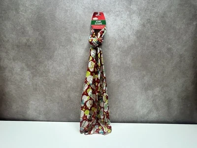 Bufanda de vacaciones ~ muñecos de nieve en rojo ~ de temporada ~ peso ligero Foto 1 de 3