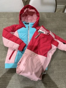 Spyder Girls Ski Jacket/Coat With Snow Bibs. Toddler Kid Size 4 - Picture 1 of 10