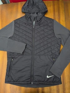 NIKE Giacca Uomo M Running AeroLayer Puffer Zip Felpa con Cappuccio AH0544-081 - Foto 1 di 21