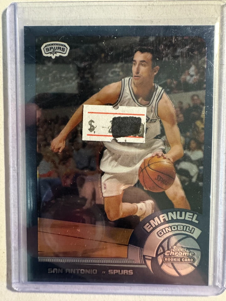 K245,507 - 2002-03 Topps Chrome #124A Manu Ginobili RC - Image 1 of 1