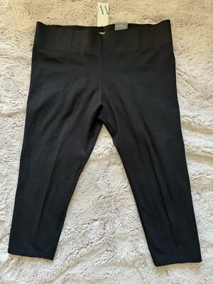 NWT Worthington Straight Leg Ankle Pants Womens 2X Black High Rise Career - Image 1 of 4