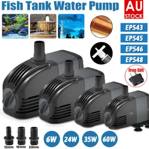 Adjustable Flow Aquarium Pump Water Submersible Fish Tank Fountain Pond Marine - Picture 1 of 15
