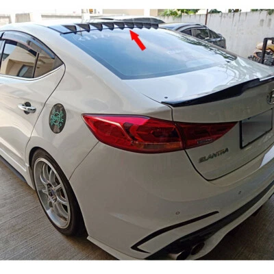 Glossy Black For Hyundai AD Elantra Avante 4DR Sedan Shark Fin Rear Roof Spoiler Foto 1 de 4