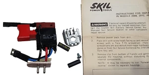 OEM SKIL 329881 Power Switch For Cordless Drills Model: 2008, 2012 and 2016 - Picture 1 of 10