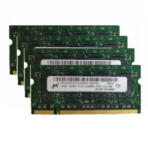 4pcs Micron 4GB 1Rx8 PC2-5300S DDR2 667Mhz 200Pin RAM Memory Laptop SO-DIMM __ - Picture 1 of 5