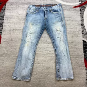 Rock Revival Chester Pants Mens 38 Blue Jeans Denim Pocket Preppy Outdoor 38x32 - Picture 1 of 14