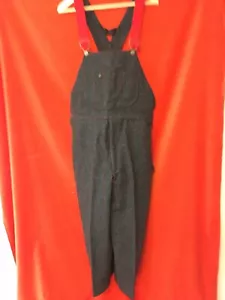 LL Bean Herren Vintage Woll Latzhose Grau Nadelstreifen Gr. M X 31 - Bild 1 von 10