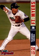 2015 Fort Myers Miracle Grandstand #27 Tanner Vavra Helena Montana Baseball Card