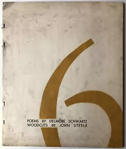 John Steele / 6 Poems by Delmore Schwartz livre d'artiste 1953 one of 20 1st ed - Picture 1 of 11