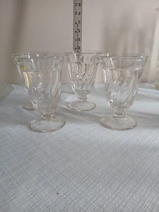 Vintage Fostoria Clear American Sherbet/Dessert Dishs - Set of 4 (2 sets avail) - Picture 1 of 6