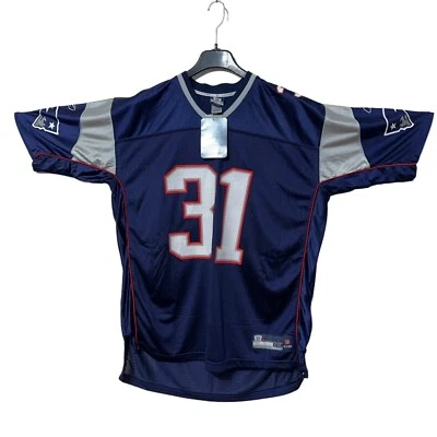 Новый с Ярлыками NFL Patriots футбол Джерси #31 Meriweather мужчин 2XL 2007 Рождество папа подарок - Изображение 1 из 4