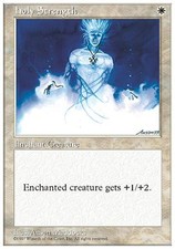 Holy Strength X4 FINE PLAY 5th Edition MTG Magic Card White Common