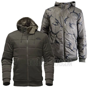 THE NORTH FACE Mens 2018 KINGSTON REVERSIBLE HOODIE New Taupe Green/Disrupt Camo - Picture 1 of 2
