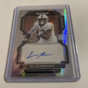 2023 Panini Prizim Draft Picks Football ELLIS BROOKS Auto  - Picture 1 of 2