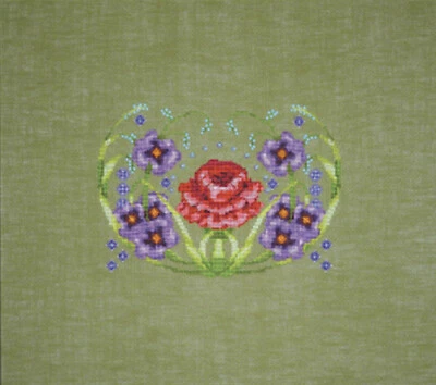 Cross Stitch Chart / Pattern ~ Nora Corbett Boerum Decorum - Posey #NC323 - Image 1 of 4