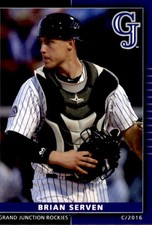 2016 Grand Junction Rockies Grandstand #34 Brian Serven Palm Desert California 