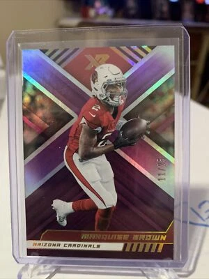 2022 Panini XR Football Marquise Brown Purple 11/25 Arizona Cardinals #13 - Image 1 of 2
